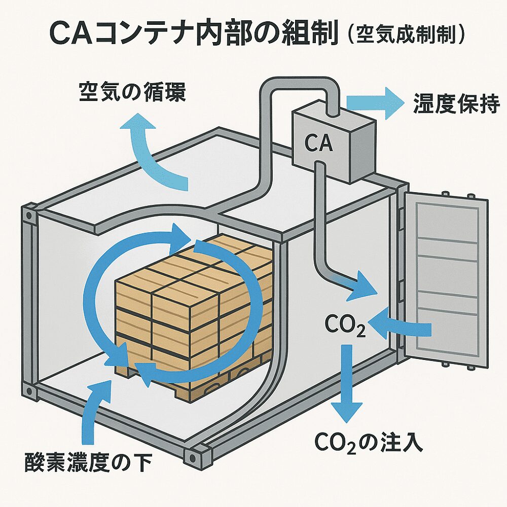 caコンテナとリーファーコンテナ