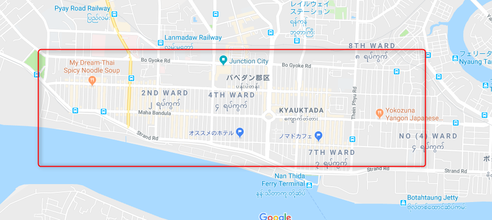 ヤンゴン ダウンタウン
