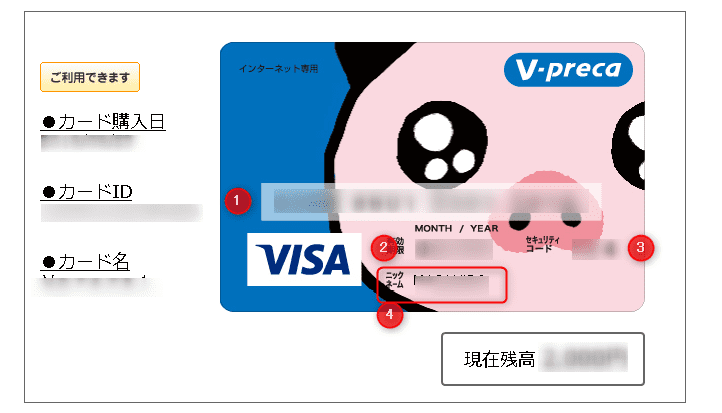 ｖプリカ ｖプリカギフト ネット専用visaプリペイドカード