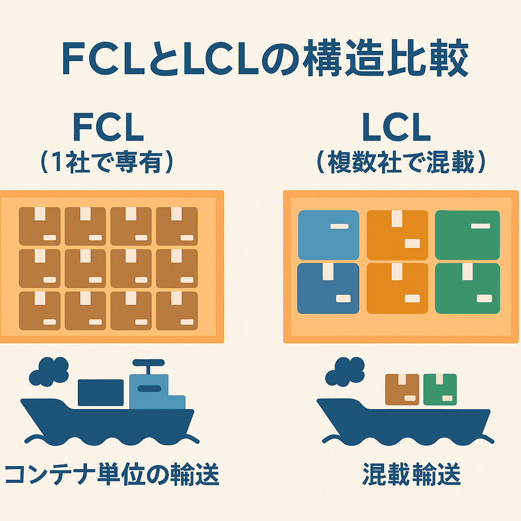 FCLとLCLの構造比較図