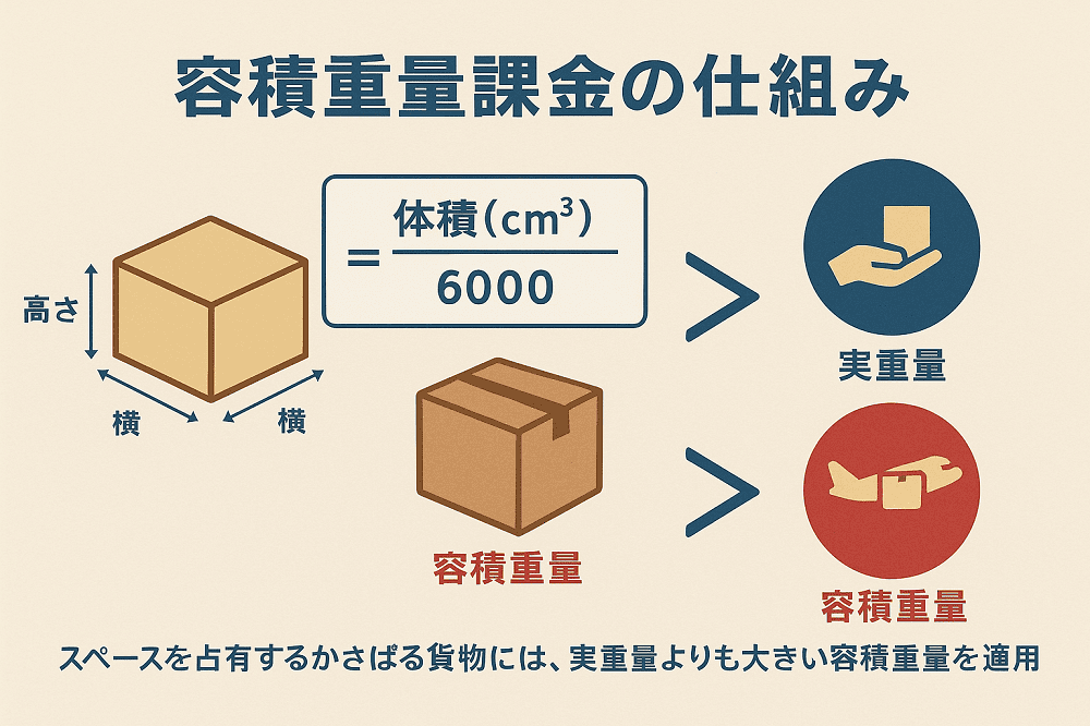容積重量課金の概念