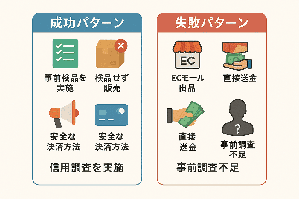 成功と失敗　輸入