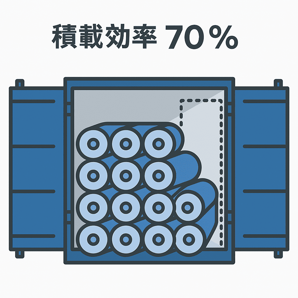 コンテナの積載量