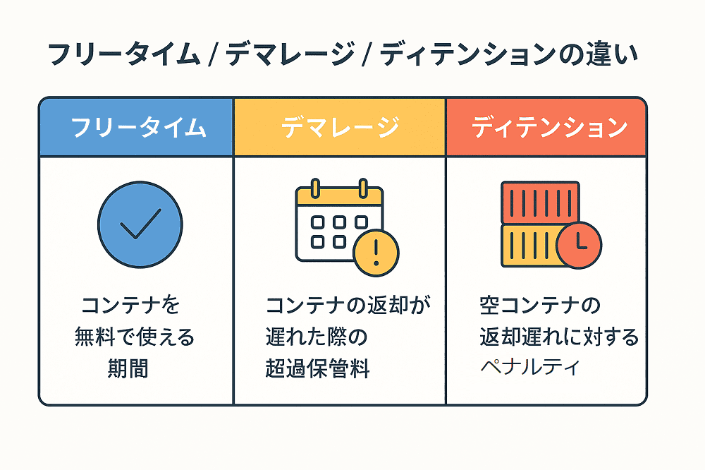 デマレージ・保管料の違い