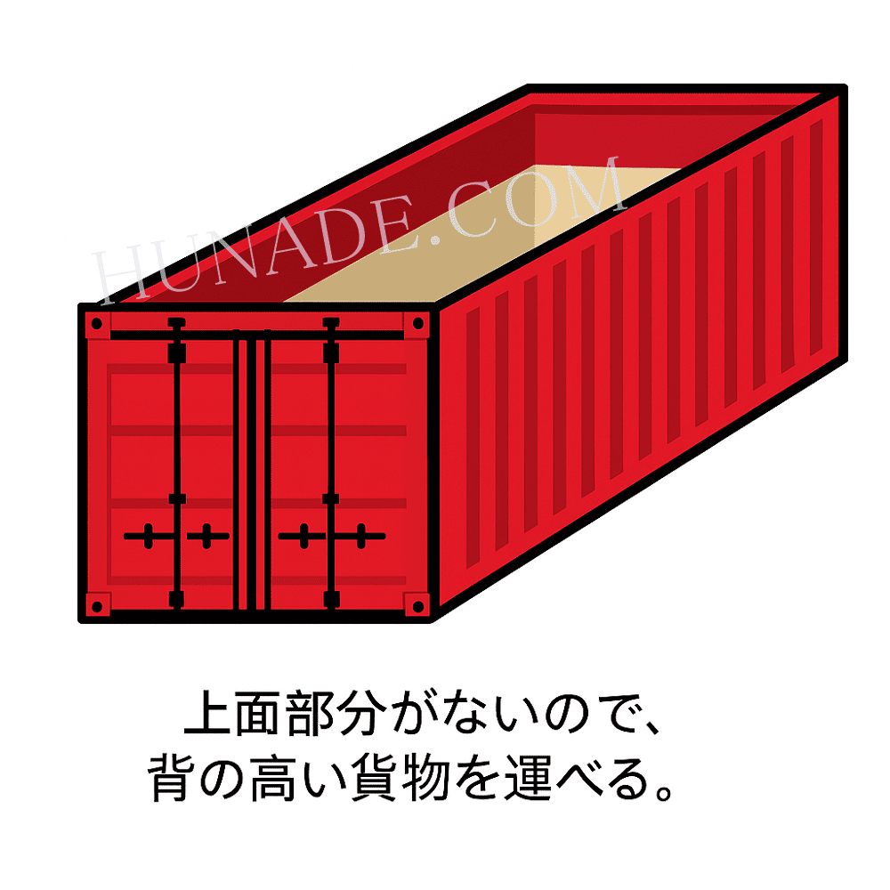 オープントップコンテナ