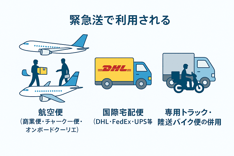 国際輸送　緊急輸送
