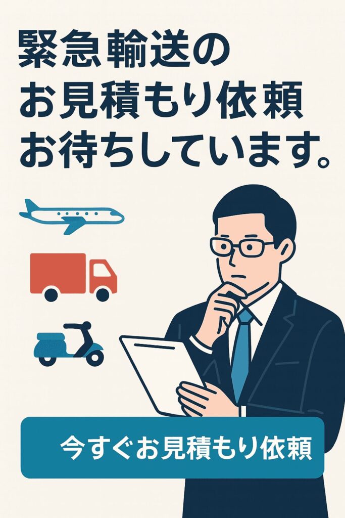 緊急輸送　輸送　見積依頼