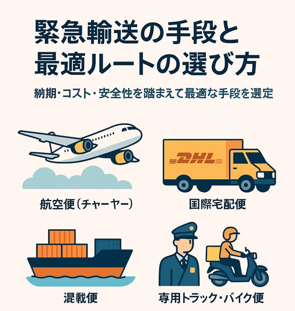 国際輸送　ルート選定