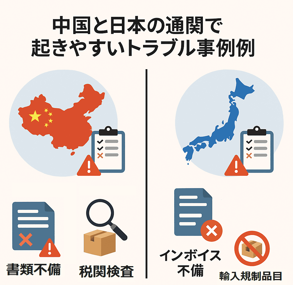 中国と日本の通関で起きやすいトラブル事例