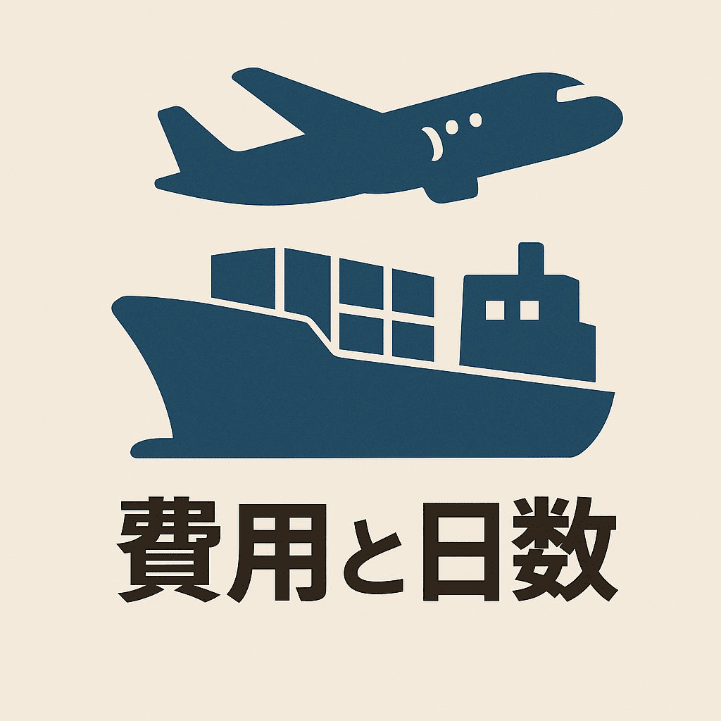 中国輸入の費用と日数